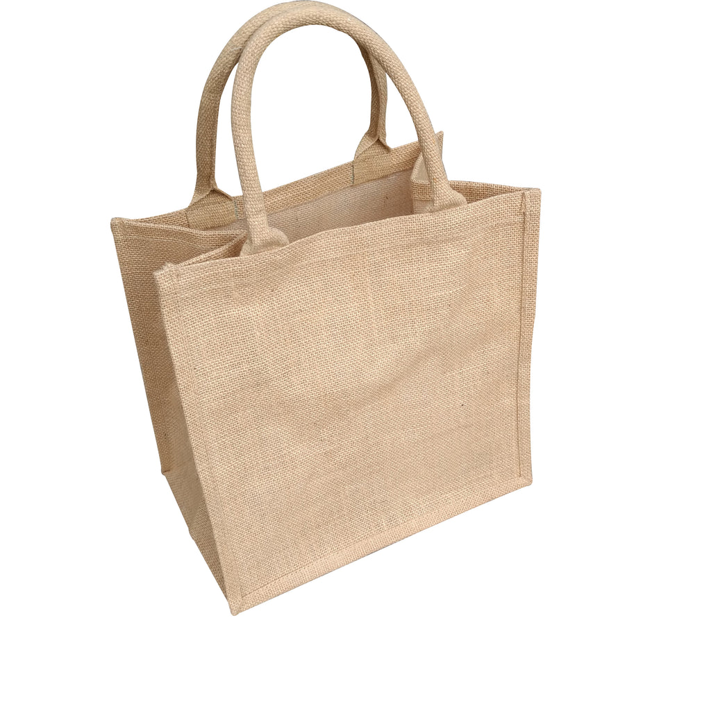 Natural Plain Jute Bag Manufacturer - PL 012 - handcraftCustom.com